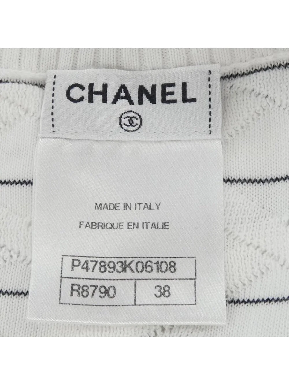 Chanel Knit Sweater White